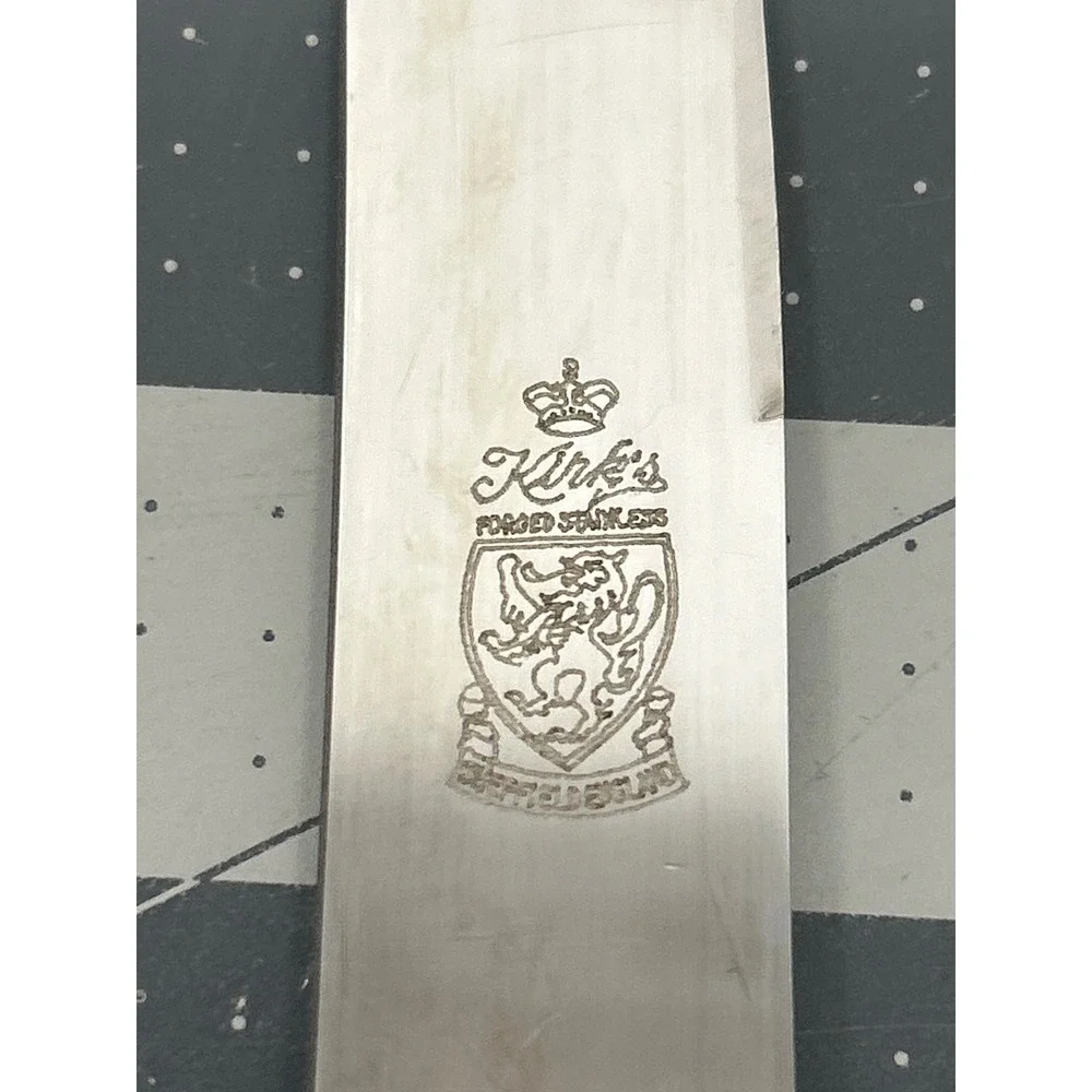 Vintage‎ Kirk's Carving Set Cream Forged Stainless Sheffield England Cutlery